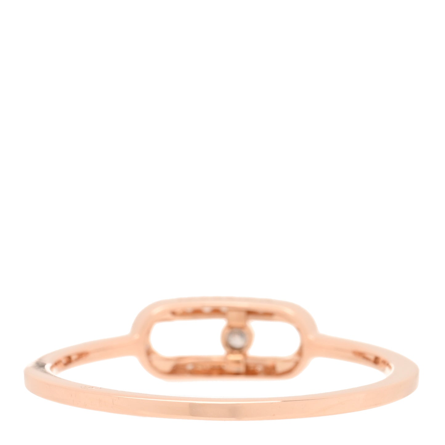 18K Rose Gold Diamond Move Uno Ring 54 6.75