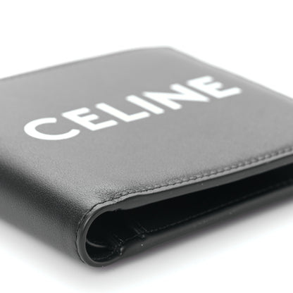 Celine HOMME Calfskin Logo Bi-Fold Wallet Black 8 of 9