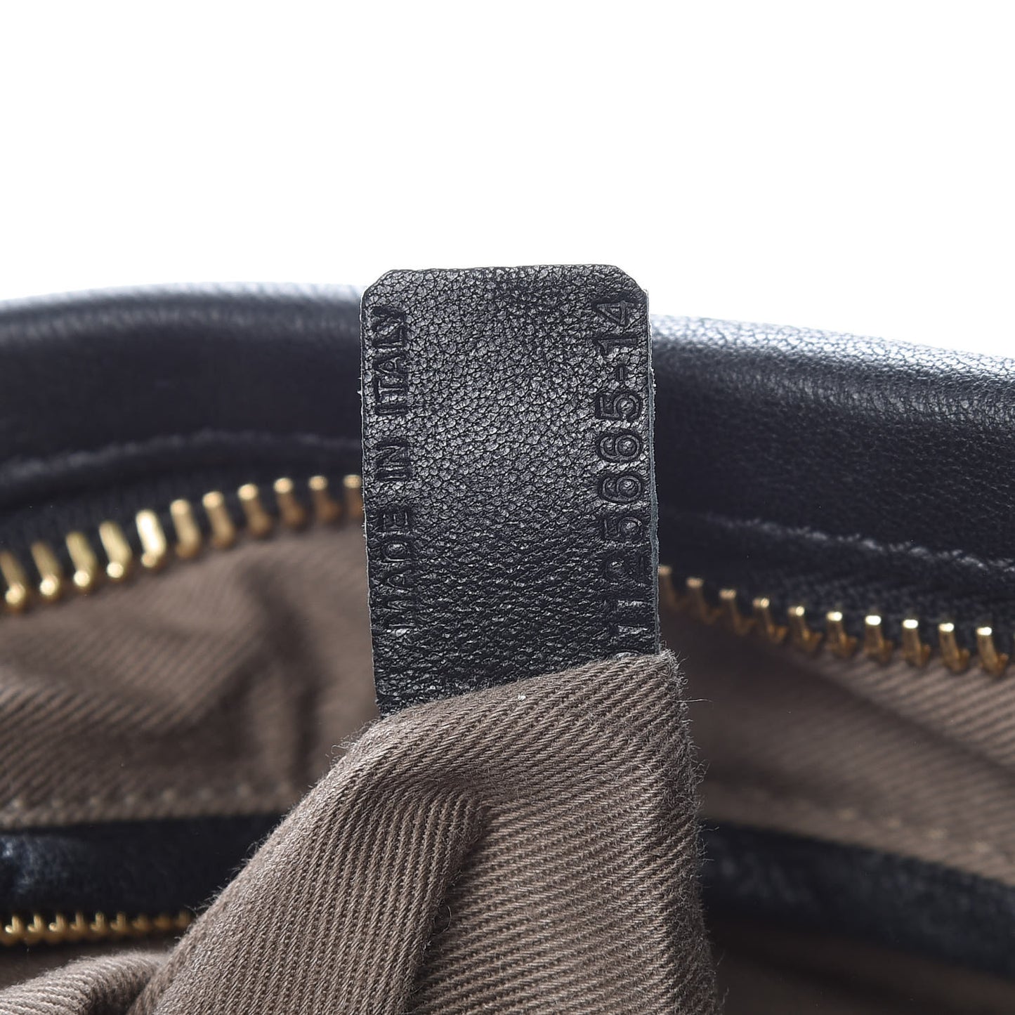Calfskin Perforated Medium Marcie Animation Satchel Black