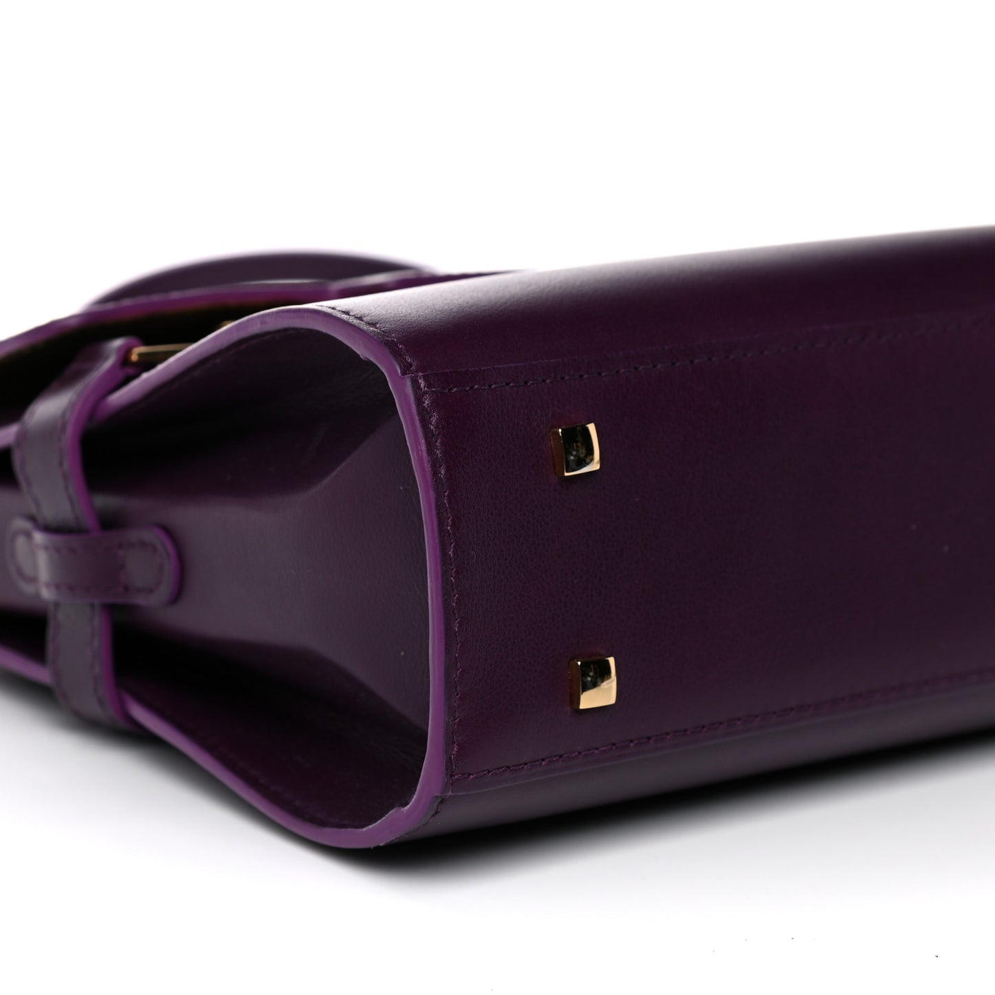 Smooth Calfskin Mini Tempete Satchel Prune