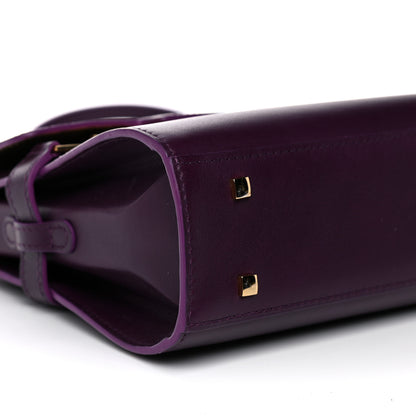 Delvaux Smooth Calfskin Mini Tempete Satchel Prune 9 of 11