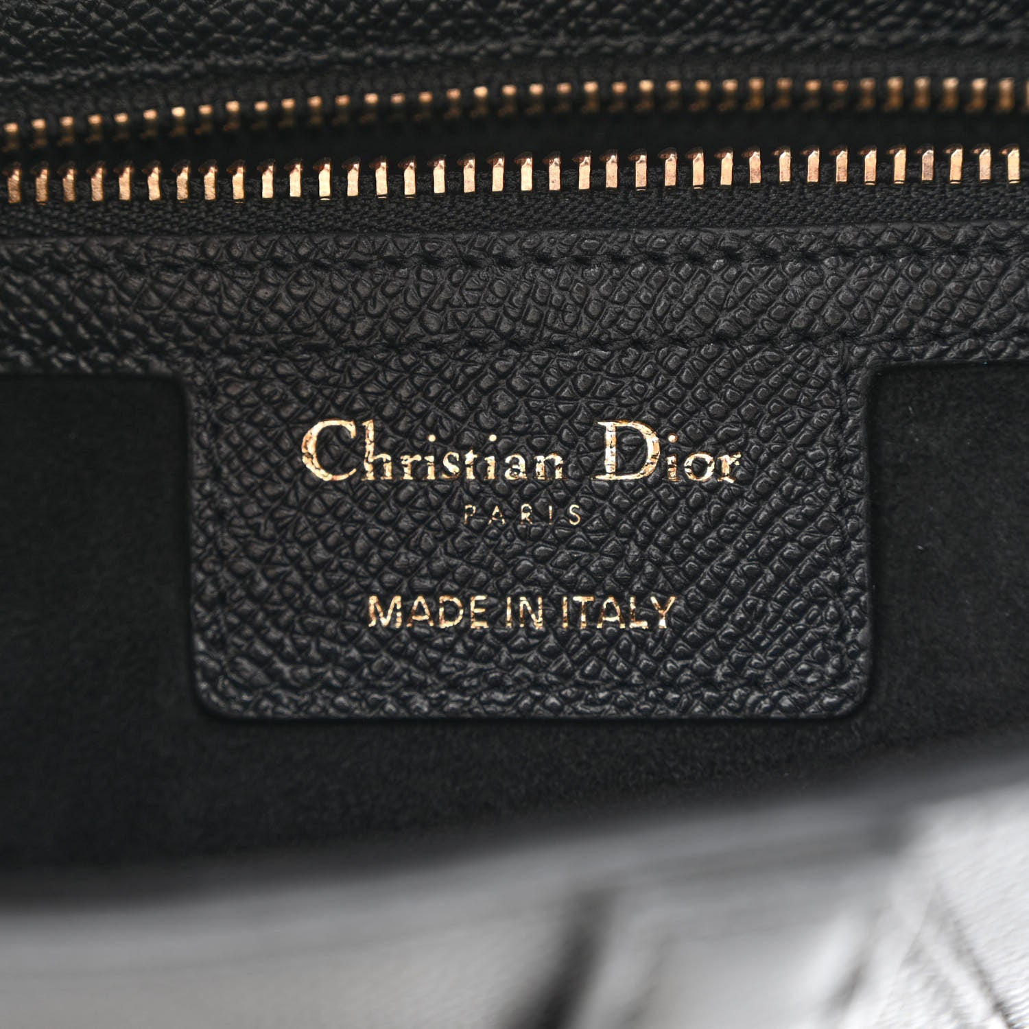 Christian Dior Grained Calfskin Saddle Bag Black 6 of 11