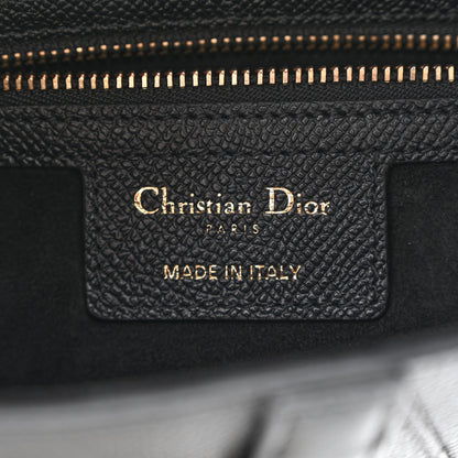 Christian Dior Grained Calfskin Saddle Bag Black 6 of 11