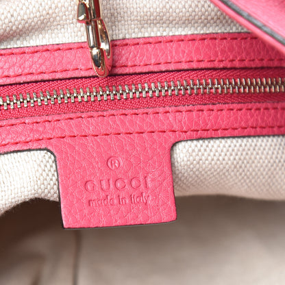Gucci Pebbled Calfskin Medium Soho Chain Shoulder Bag Pink 6 of 23