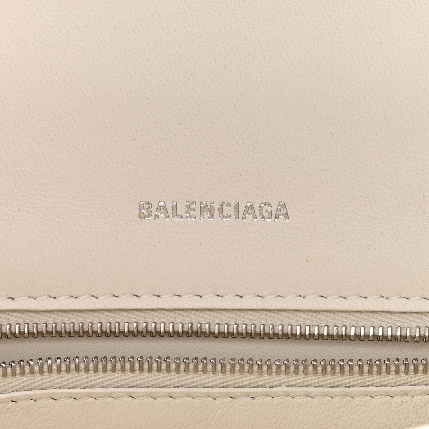 Balenciaga Grained Calfskin Small Hourglass Top Handle Bag White 6 of 9