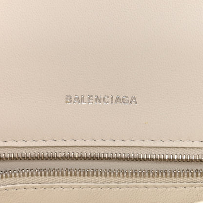 Balenciaga Grained Calfskin Small Hourglass Top Handle Bag White 6 of 9