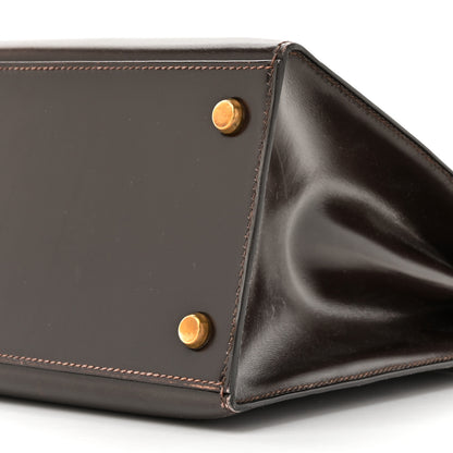 Hermes Box Kelly Sellier 28 Chocolate 9 of 18