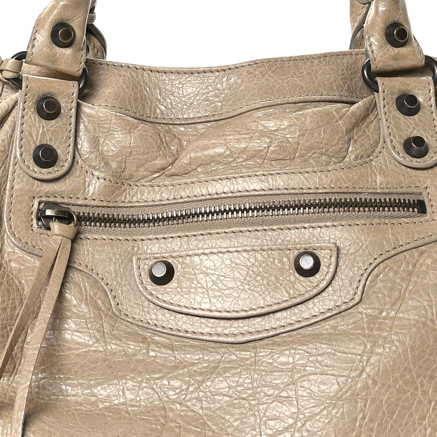 Agneau Classic Hardware Velo Latte Beige