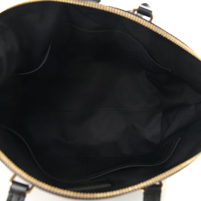 Louis Vuitton Damier Ebene Odeon Tote MM Black 4 of 9