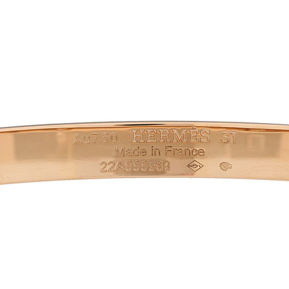 Hermes 18K Rose Gold PM Collier De Chien Bracelet ST 3 of 4