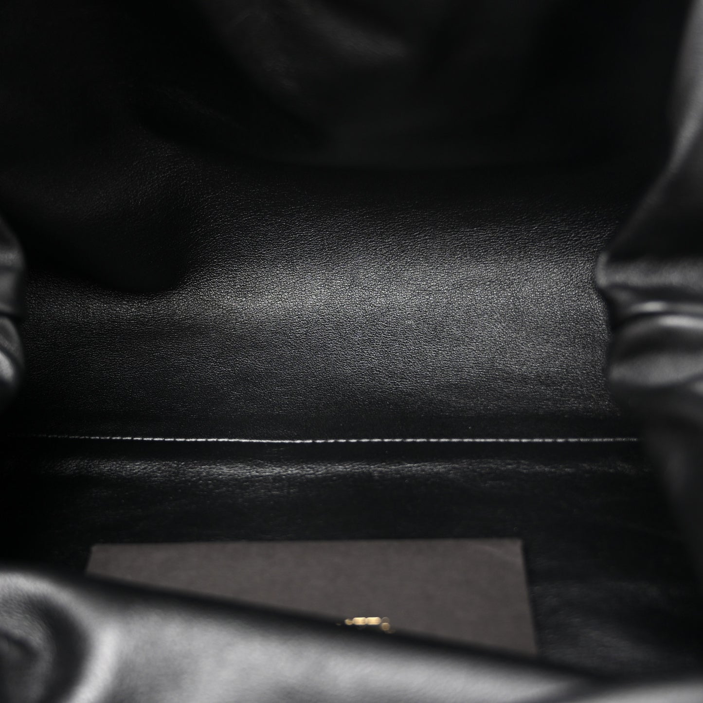 Smooth Butter Calf The Pouch Oversized Clutch Black