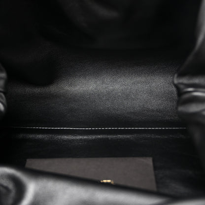 Bottega Veneta Smooth Butter Calf The Pouch Oversized Clutch Black 5 of 10