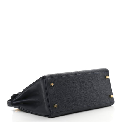 Hermes Togo Kelly Retourne 28 Bleu Nuit 4 of 12