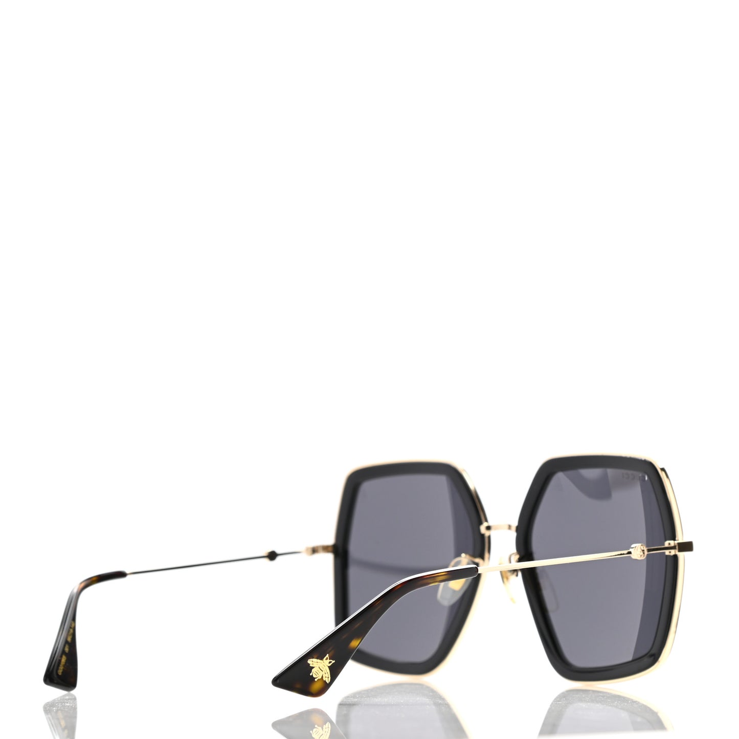 Acetate Oversize Square Frame GG0106S Sunglasses Black