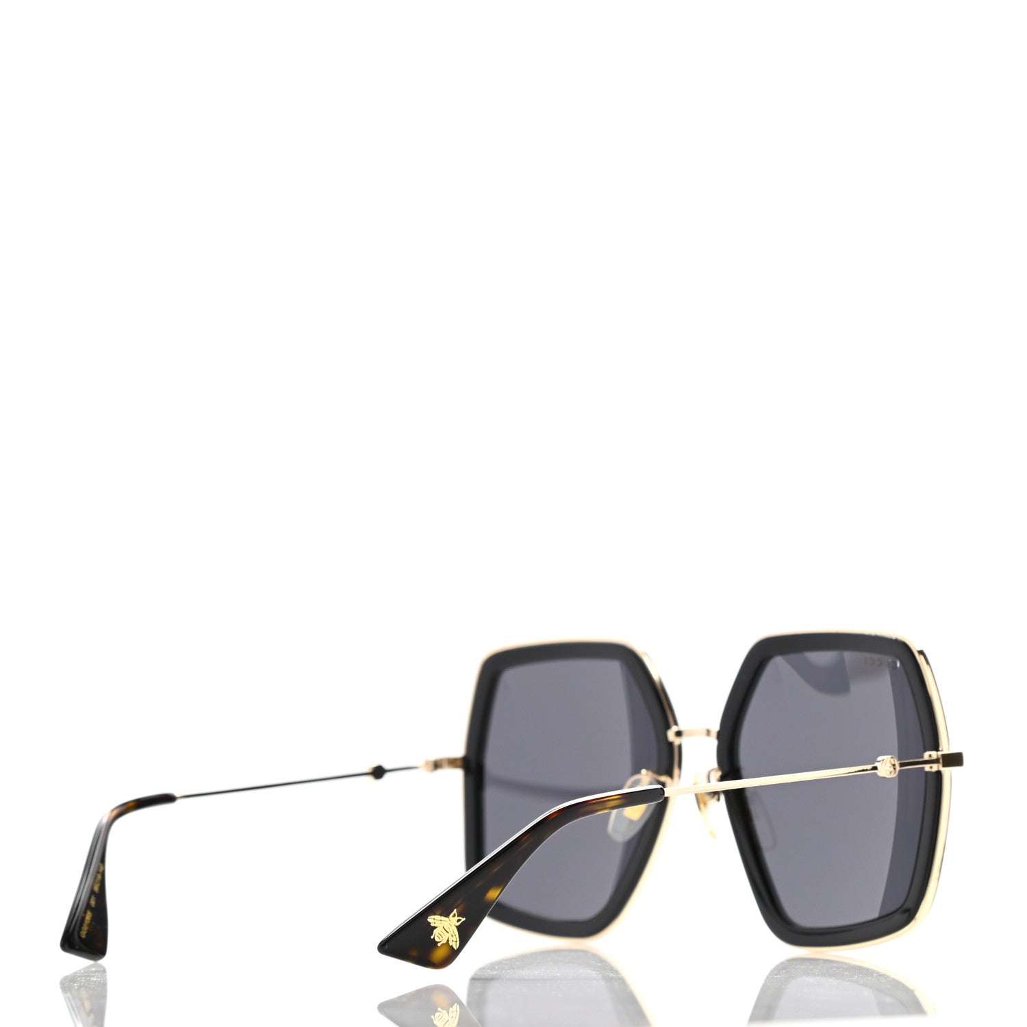 Gucci Acetate Oversize Square Frame GG0106S Sunglasses Black 4 of 12