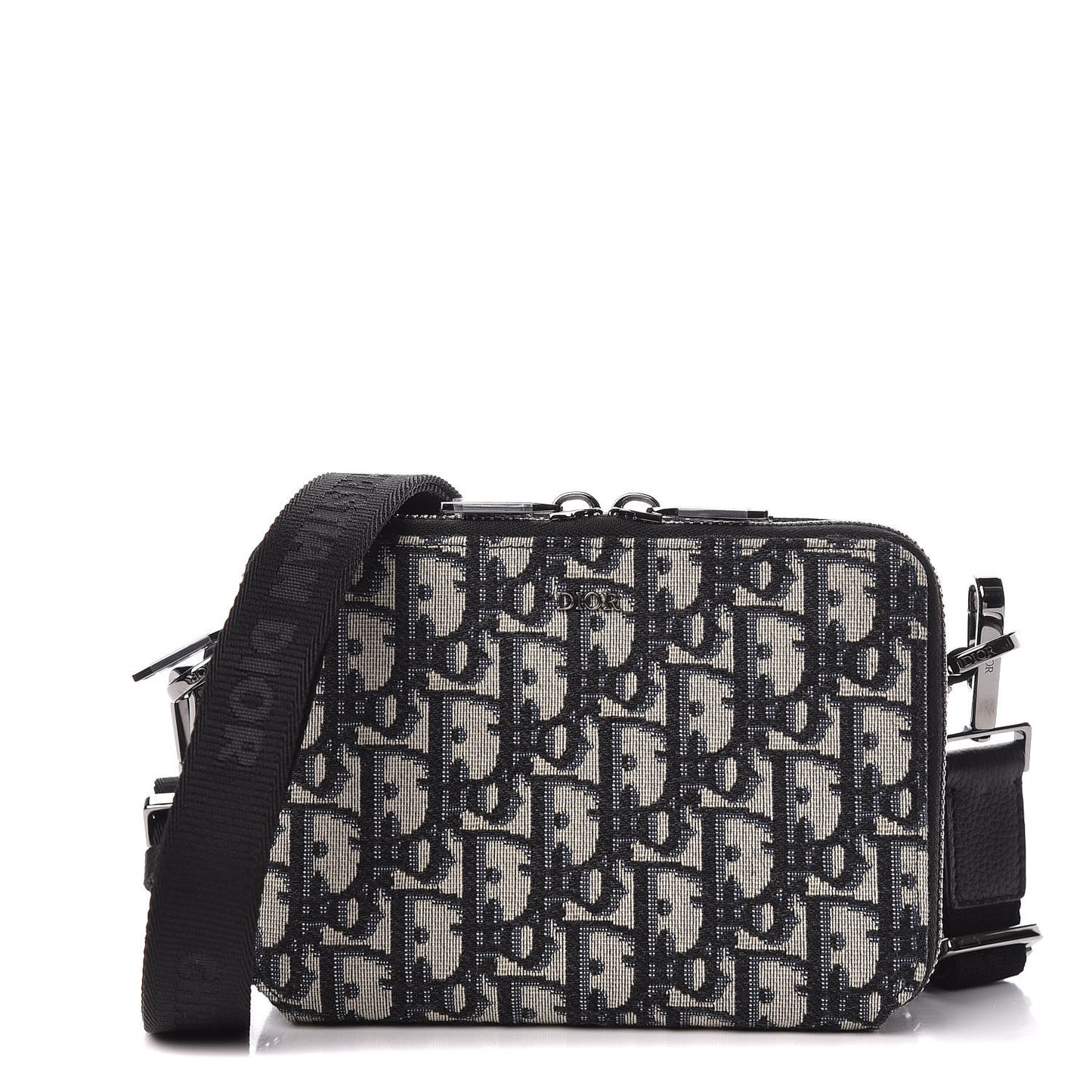 Oblique Pouch Beige Black
