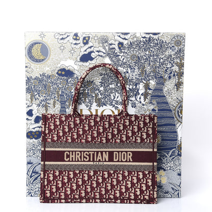 Christian Dior Oblique Medium Book Tote Burgundy Multicolor 15 of 15