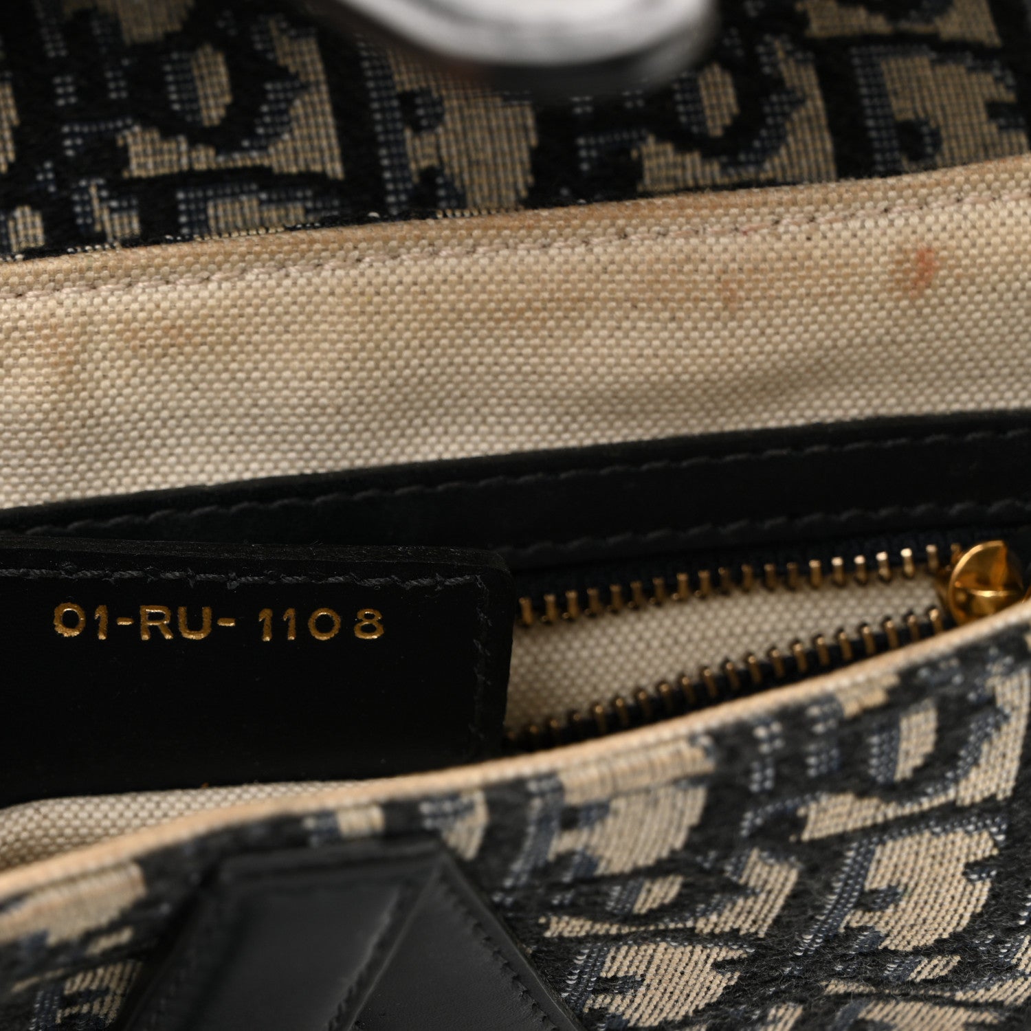 Christian Dior Oblique Saddle Bag Blue 7 of 11