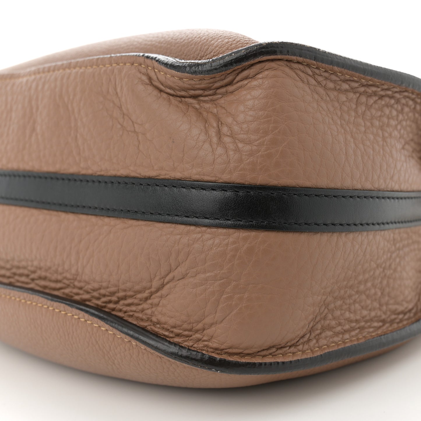 Grained Calfskin Small Hayley Hobo Nut