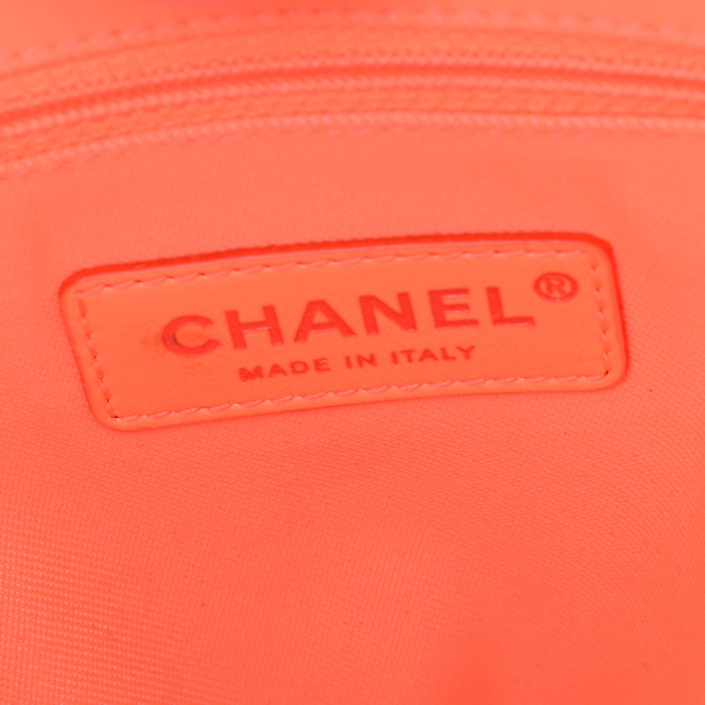 Canvas Mini Deauville Tote Pink Orange