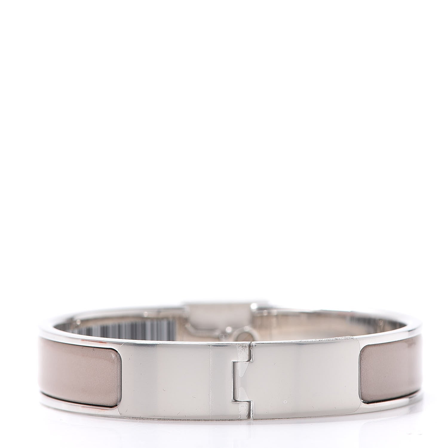 Hermes Enamel Narrow Clic Cadenas Bracelet PM Marron Glace 3 of 5