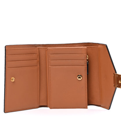 MCM Visetos Patricia Love Patch Compact Wallet Cognac 3 of 5