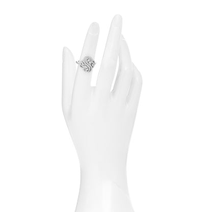 Tiffany Platinum Diamond Enchant Double Heart Ring 52 6 2 of 6