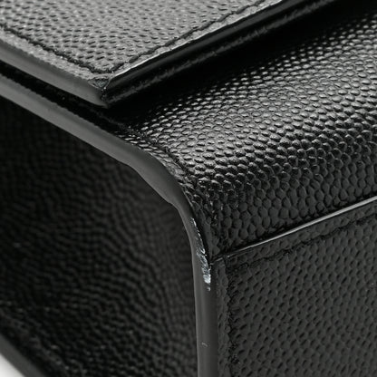 Saint Laurent Grain De Poudre Medium Classic Monogram Kate Tassel Satchel Black 11 of 14