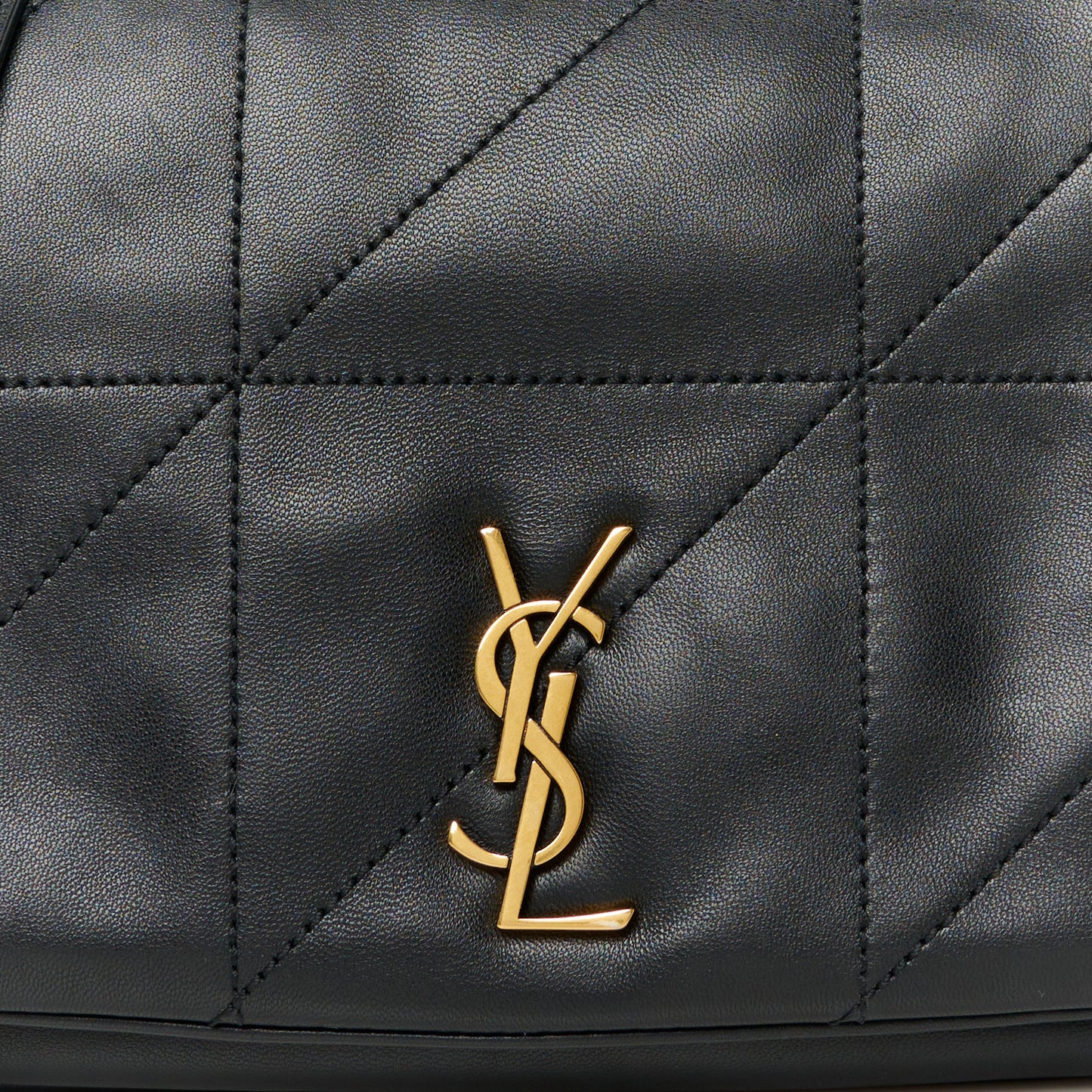 Lambskin Matelasse Monogram Small Jamie 4.3 Black