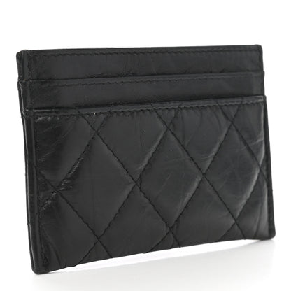Chanel Aged Calfskin Quilted Reissue Card Holder So Black 3 of 9