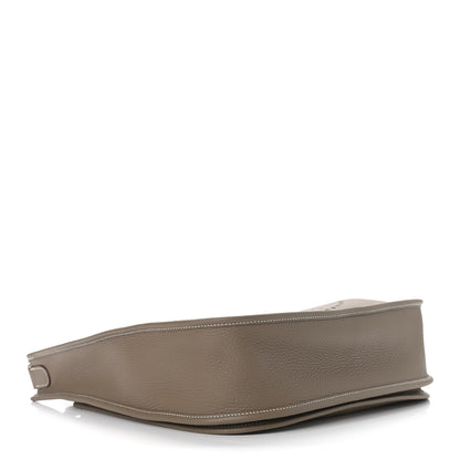 Hermes Taurillon Clemence Evelyne III GM Etoupe 3 of 8