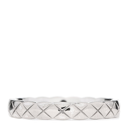 Chanel 18K White Gold Mini Coco Crush Ring 54 6.75 3 of 5