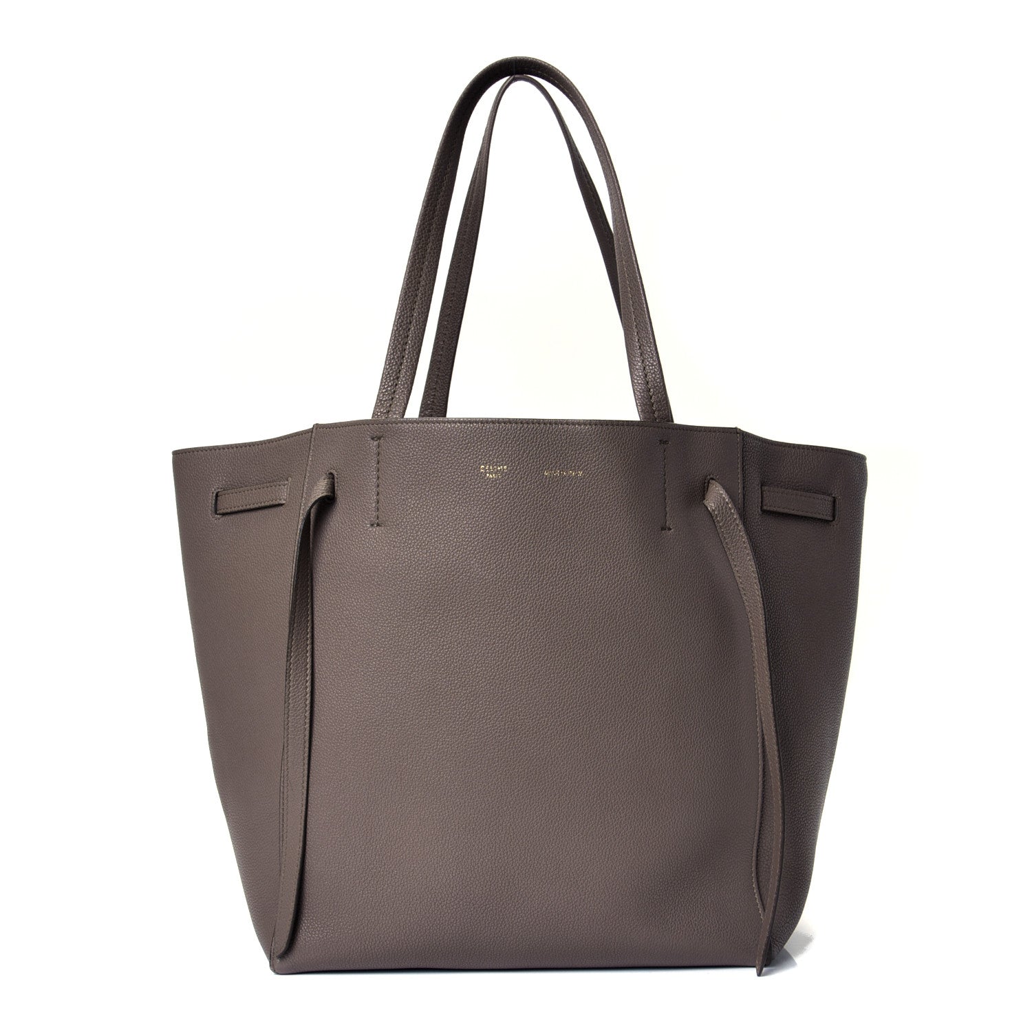 Celine Soft Grained Calfskin Small Belt Cabas Phantom Taupe 1 of 4
