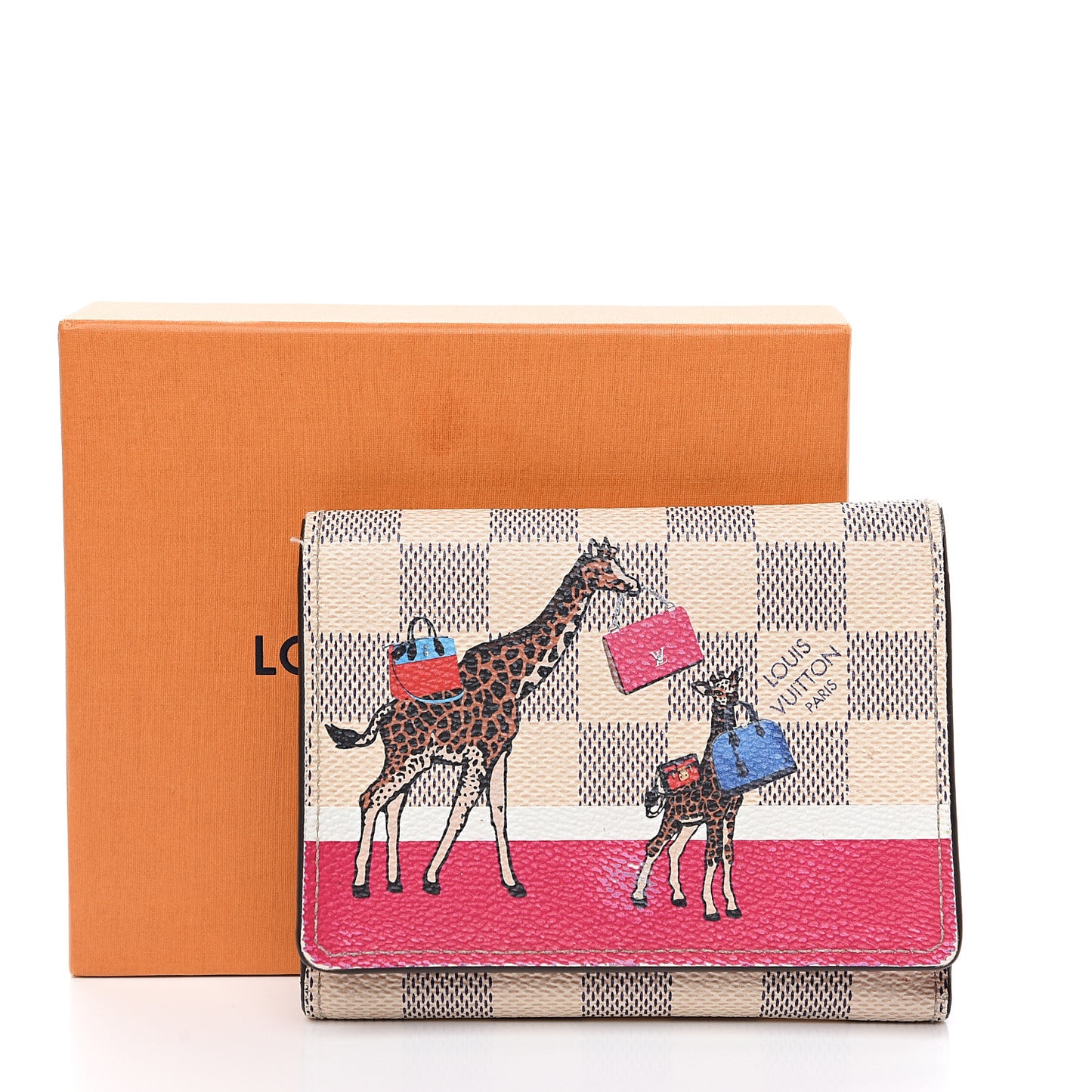 Damier Azur 2017 Christmas Animation Victorine Wallet