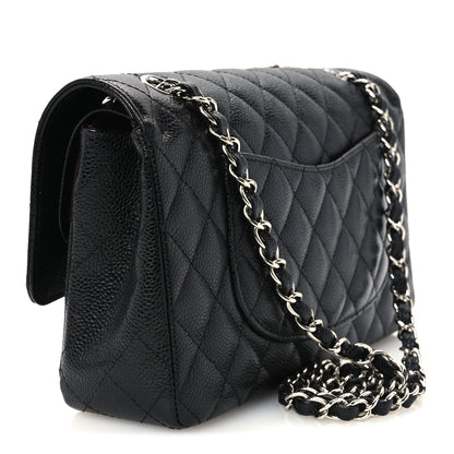 Chanel Caviar Quilted Medium Double Flap Black 3 of 12