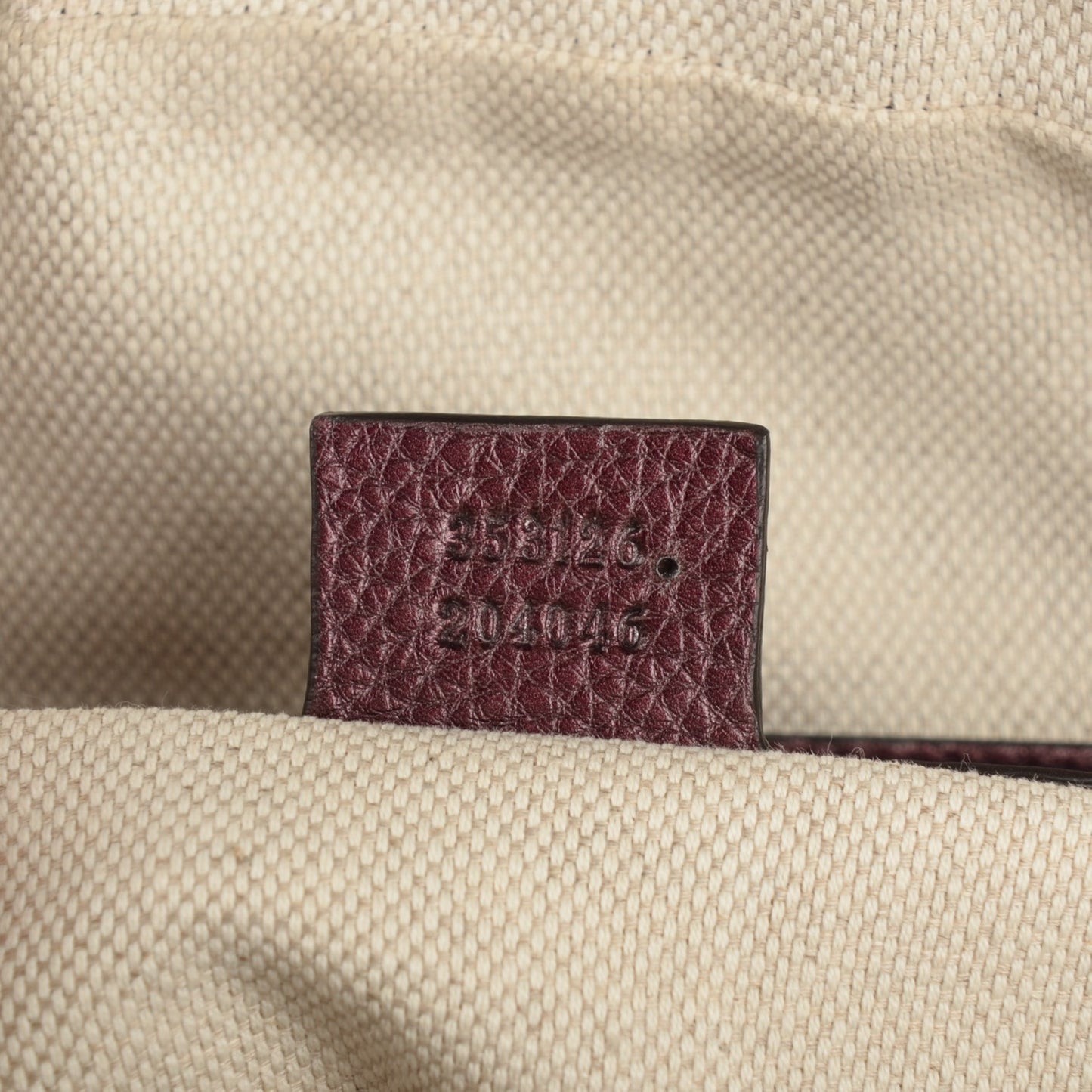 Metallic Cellarius Calfskin Medium Soho Bowler Classic Burgundy