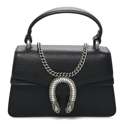 Gucci Dollar Calfskin Crystal Mini Dionysus Top Handle Bag Black Crystal 1 of 11