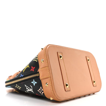 Louis Vuitton Monogram Multicolor Alma PM Black 4 of 9