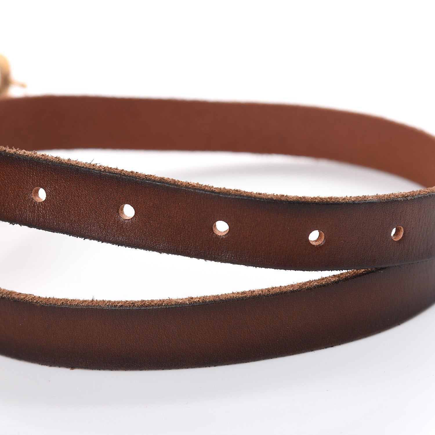 Gucci Faded Calfskin Double G 20mm Belt 75 30 Cuir 5 of 6