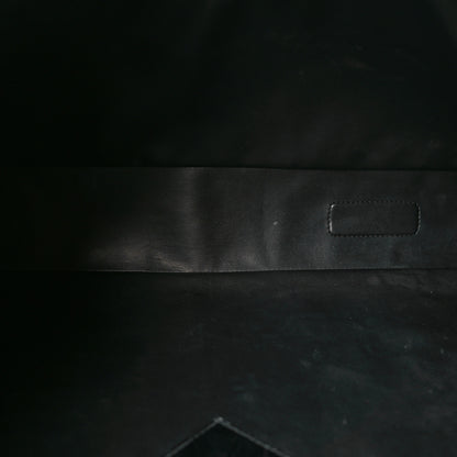 Givenchy Calfskin Crocodile Embossed Large Cut Out Shoulder Bag Black 5 of 13