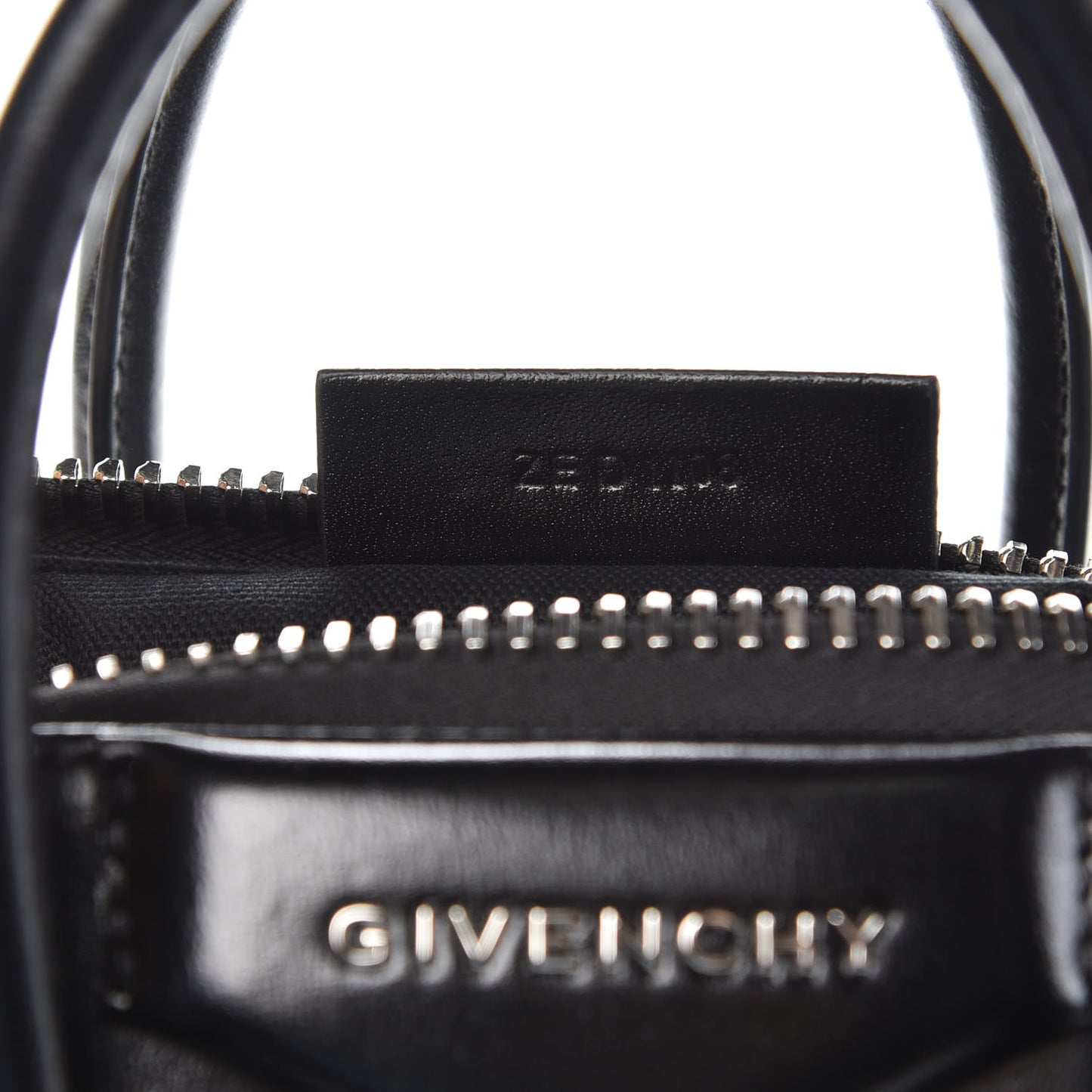 Shiny Lord Calfskin Mini Antigona Black