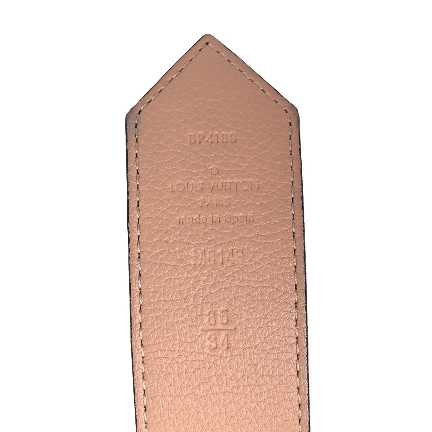 Calfskin Monogram 40mm LV Circle Reversible Belt 85 34 Pink