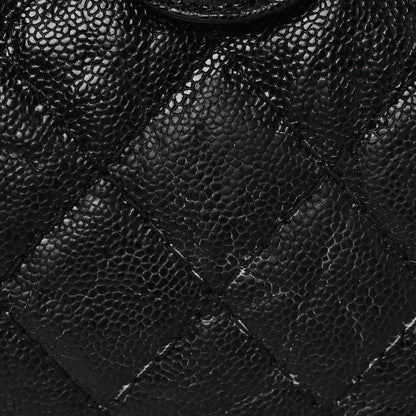 Chanel Crumpled Grained Calfskin Quilted Coco Pleats Clutch Black 8 of 12