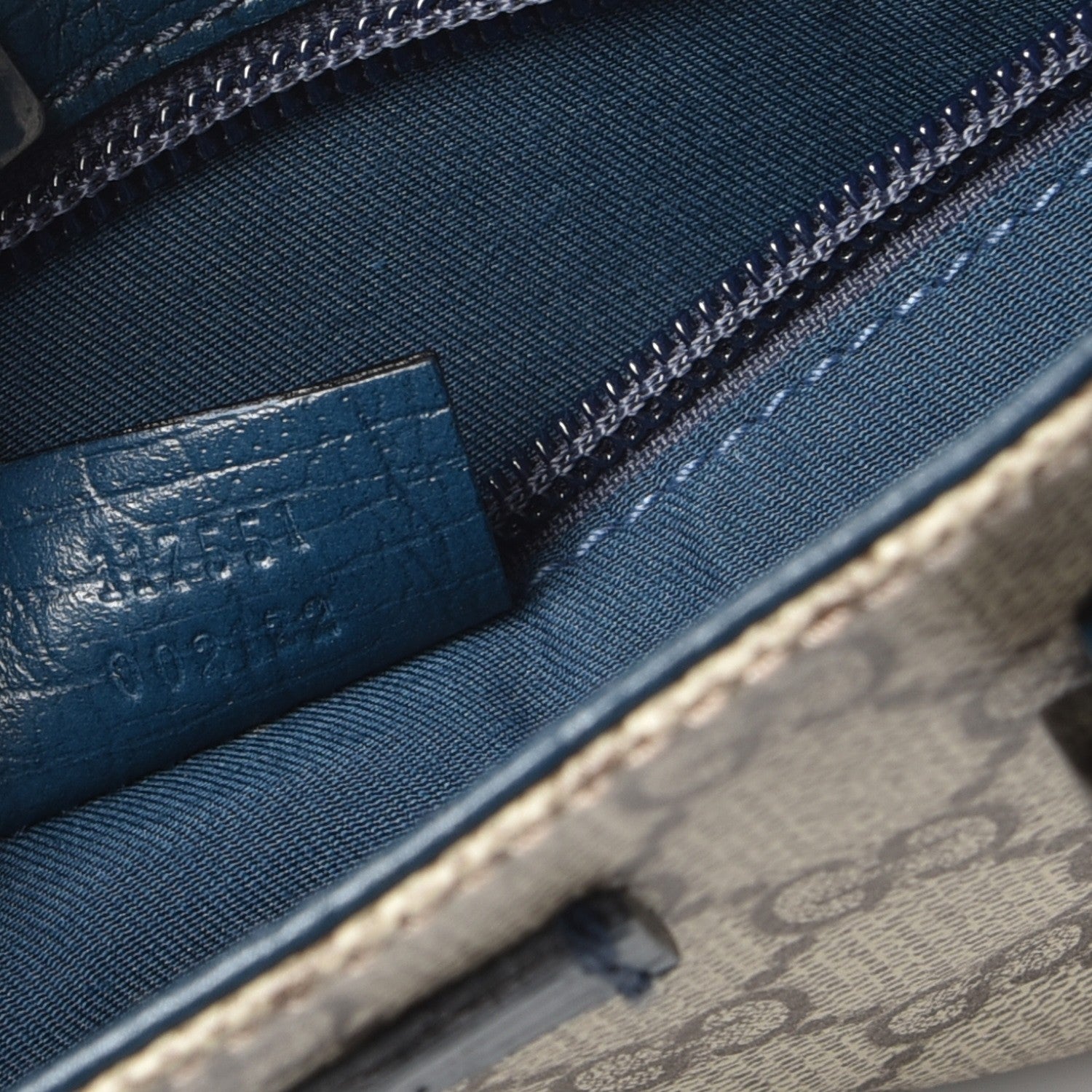 Gucci GG Plus Monogram Flat Vertical Tote Blue 7 of 7