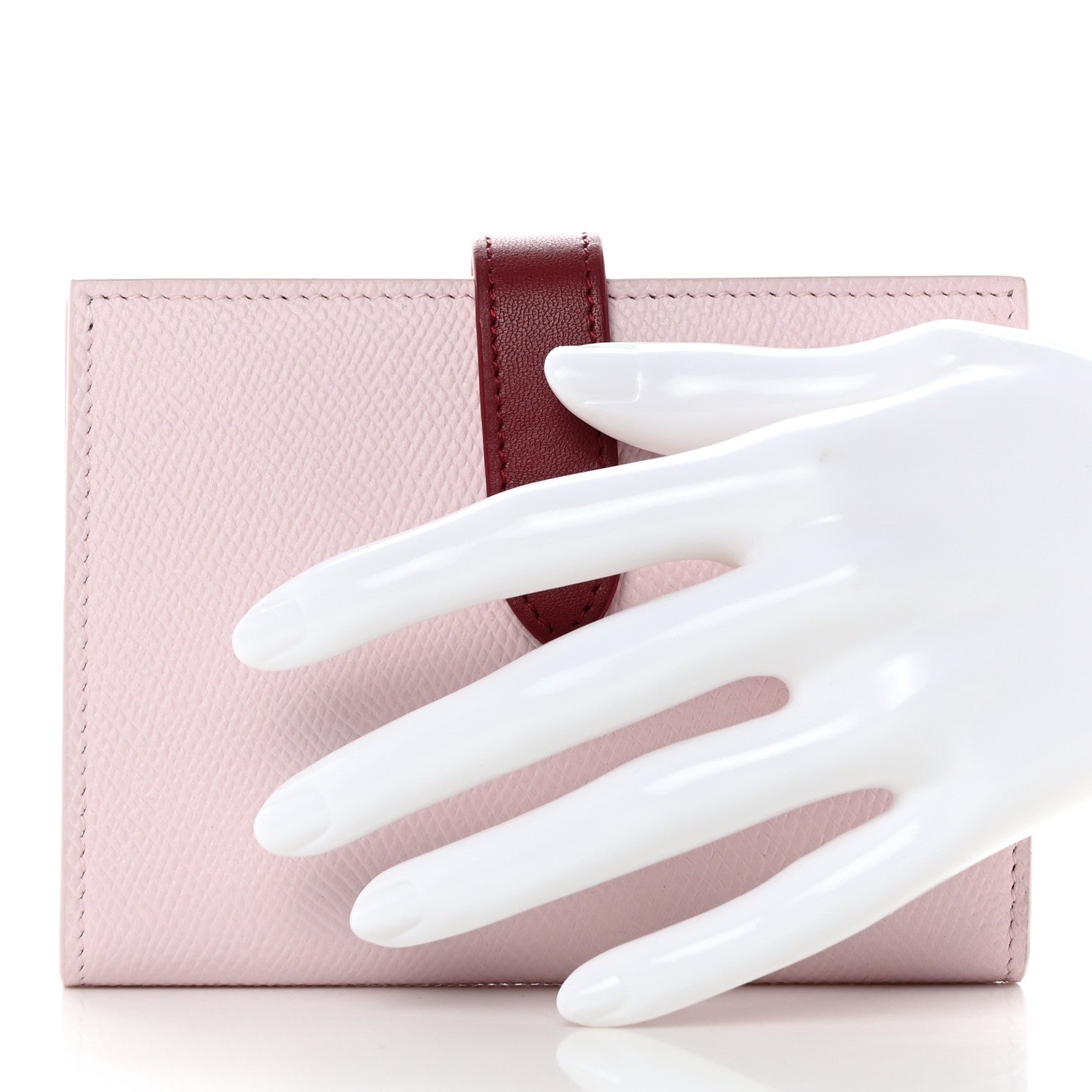 Celine Grained Calfskin Medium Multifunction Strap Wallet Peony Carmin 2 of 14