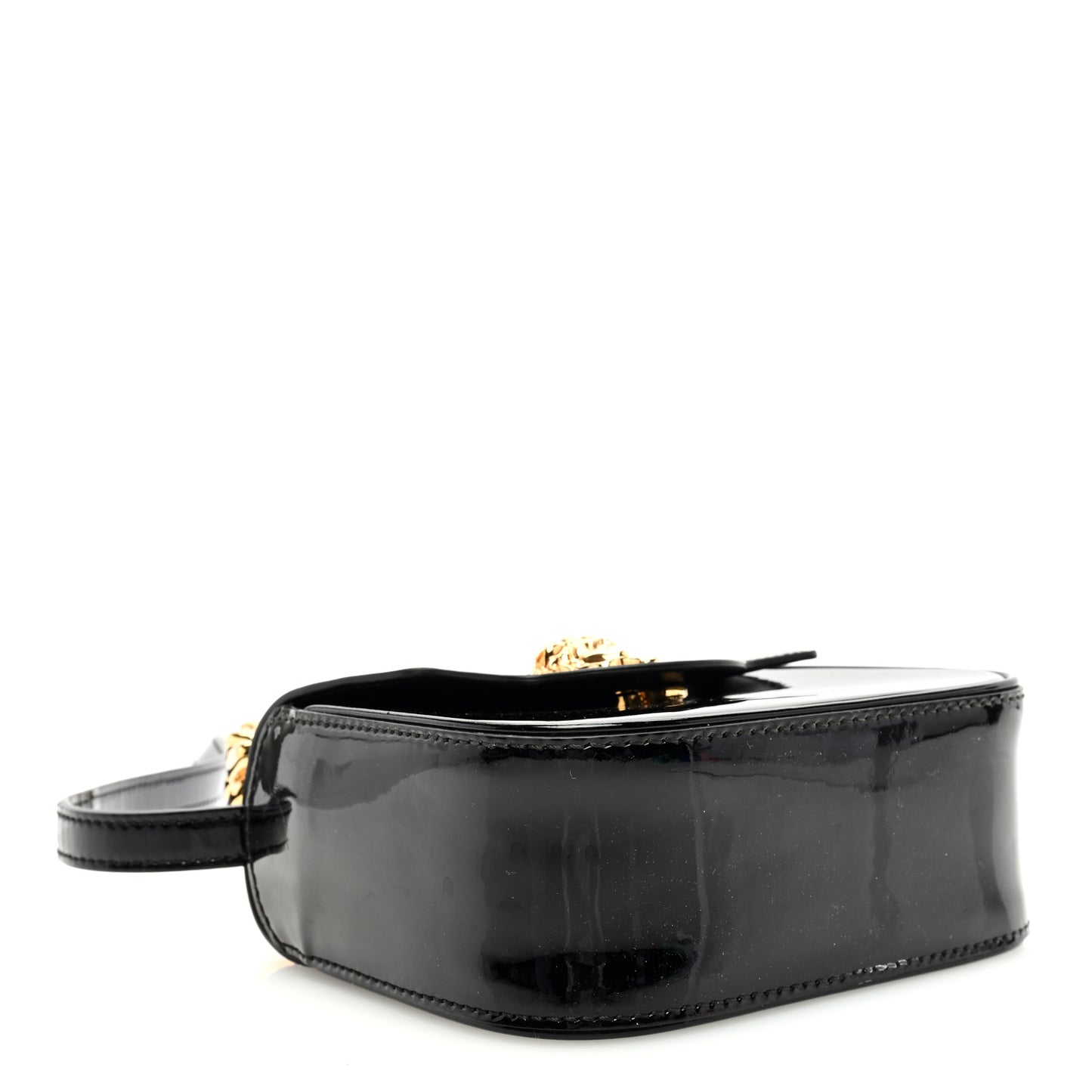 Patent Mini La Medusa Bag Black