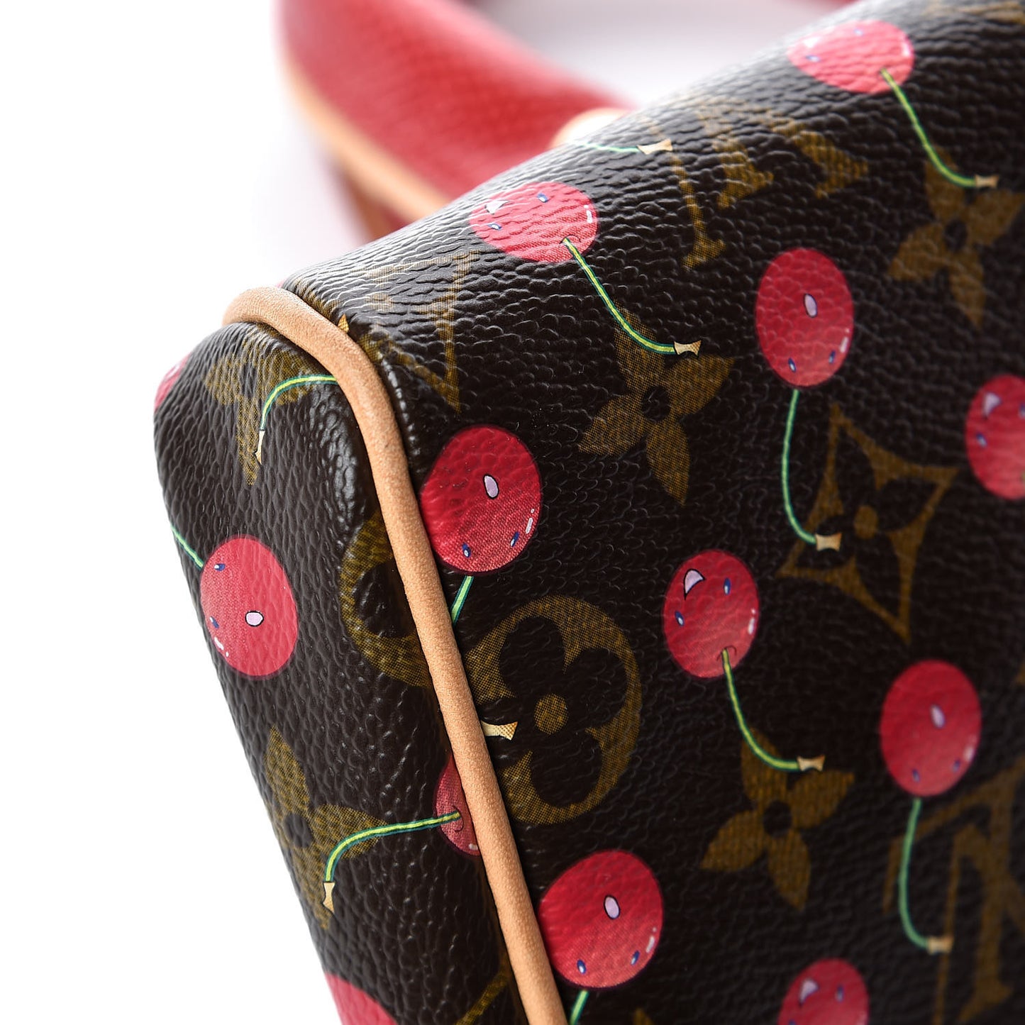 Monogram Cerises Lizard Sac Fermoir GM
