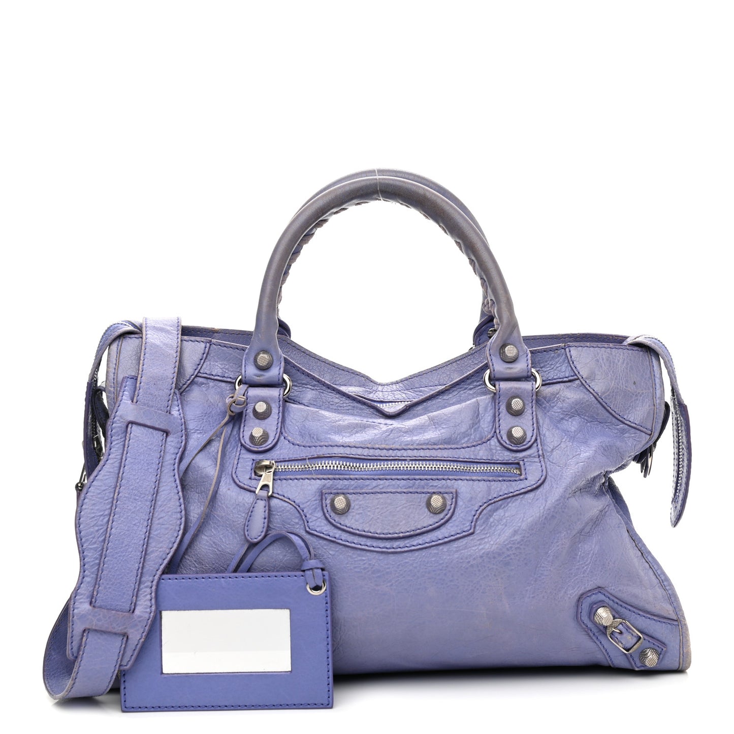Agneau Giant 12 Silver Hardware City Mauve Light Mauve