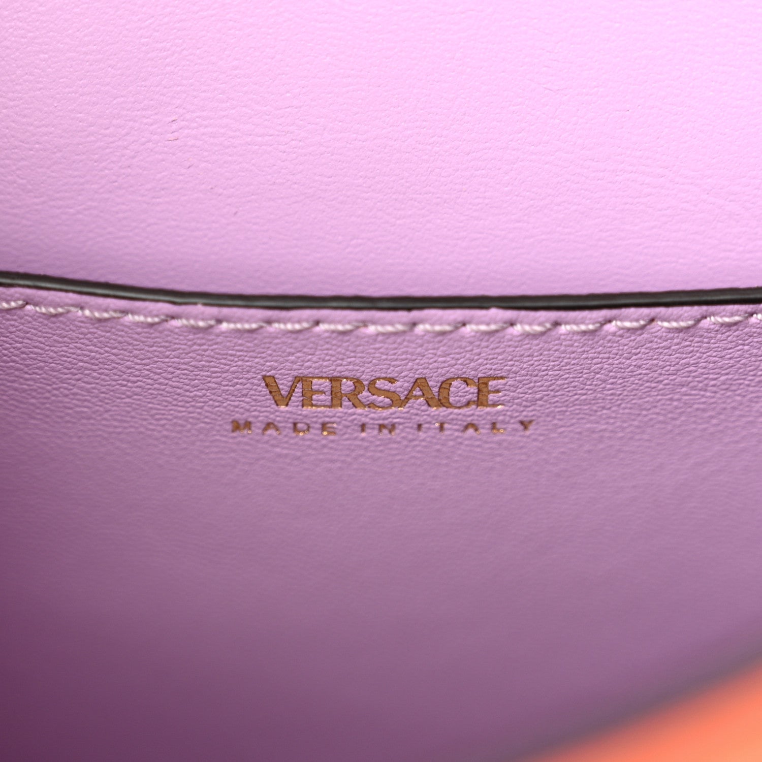 Versace Grained Calfskin Small La Medusa Bag Orange 6 of 11
