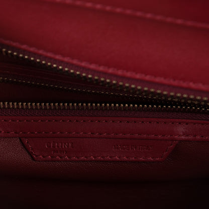 Celine Smooth Calfskin Mini Luggage Burgundy 6 of 7